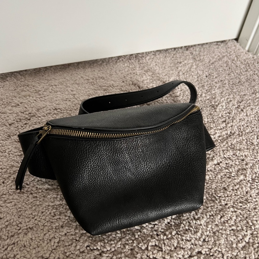 Faux leather fanny pack